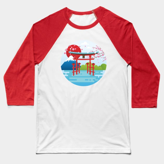 Fuji Baseball T-Shirt by ManulaCo